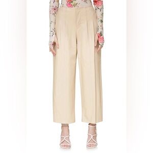 NWOT Avec Les Filles Barrel Fit Faux-Ever Leather Trouser size 0